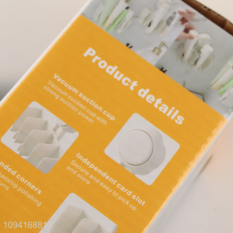 China wholesale bathroom facial cleanser storage rack