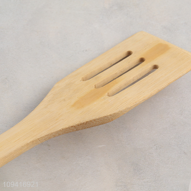 New product bamboo kitchen utensil slotted spatula