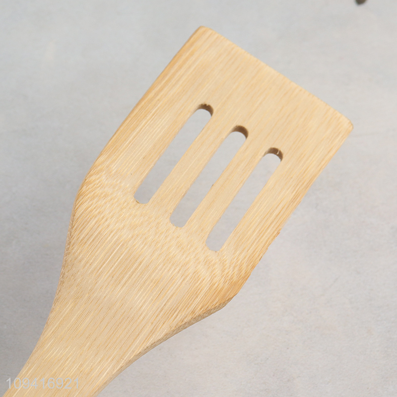 New product bamboo kitchen utensil slotted spatula