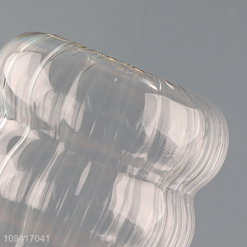 China factory clear creative coffee cup with handle