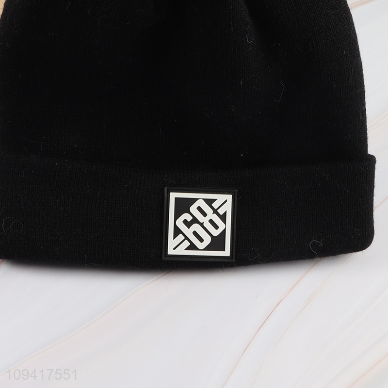 New style simple design knitted hat beanies hat