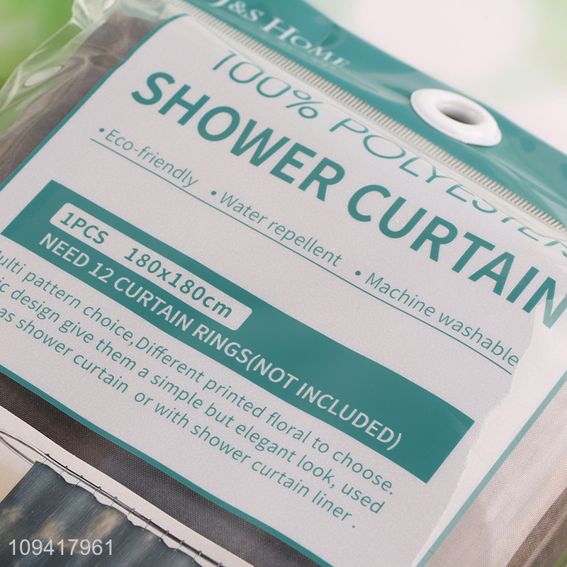 Factory Price Polyester Shower Curtain For Sale