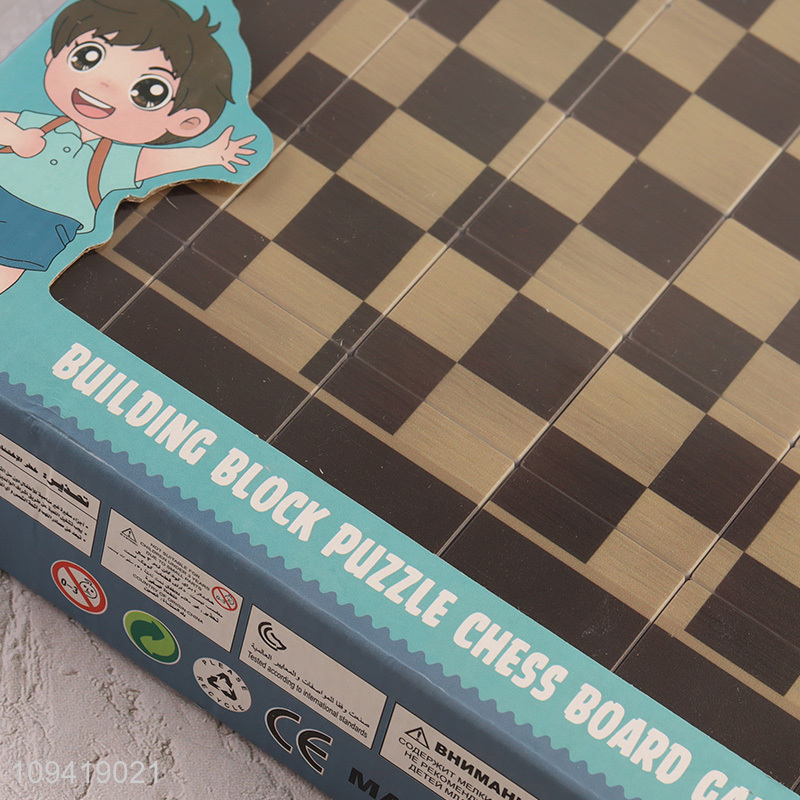 Best sale building blocks puzzle chess board games