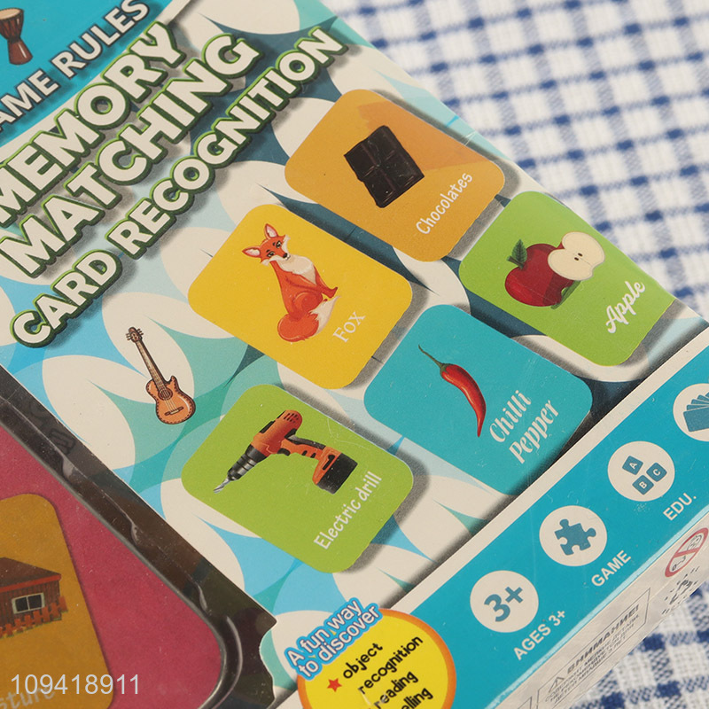 Good quality kids educational memory matching games