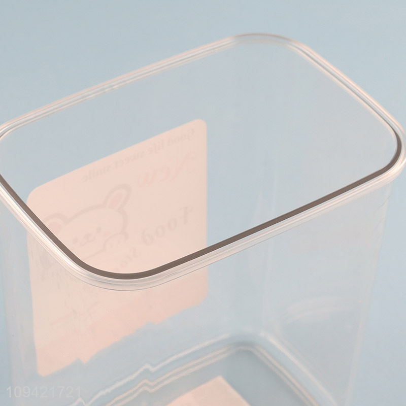 New arrival clear rectangular sealed storage jar