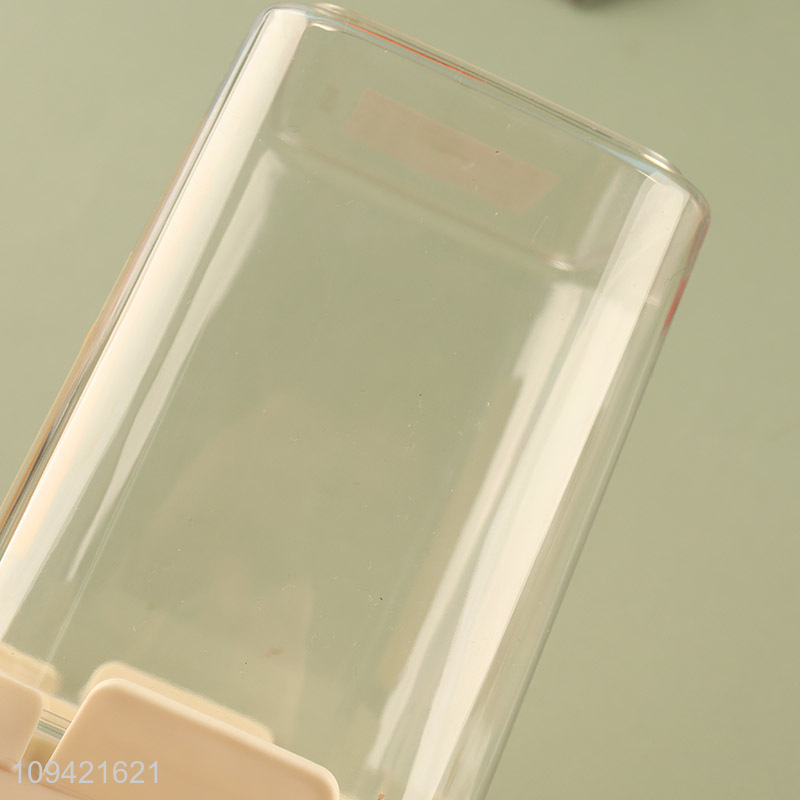 China wholesale rectangular storage jar grain jar with handle