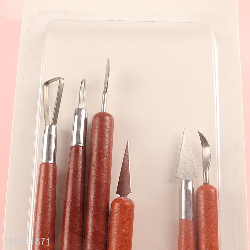 New arrival 6pcs diy pottery tool set