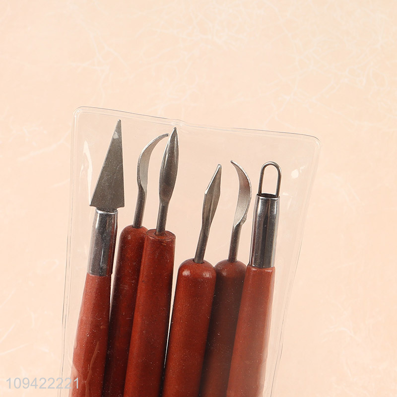Low price 6pcs pottery tool kit for art supplies