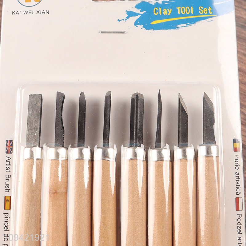 New product 8pcs carving knife set for art creation