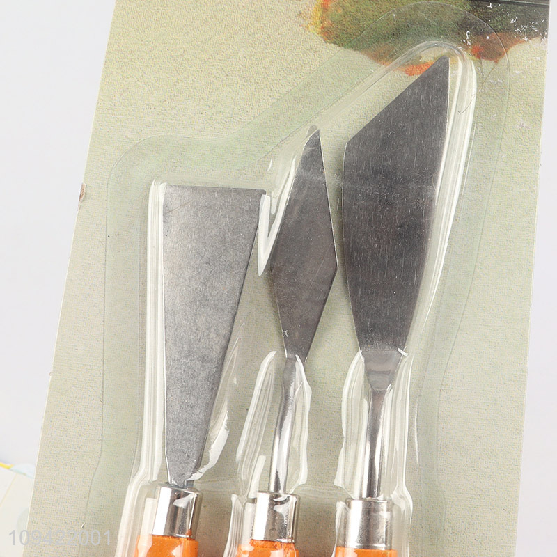 Good price 3pcs palette knife set for art supplies
