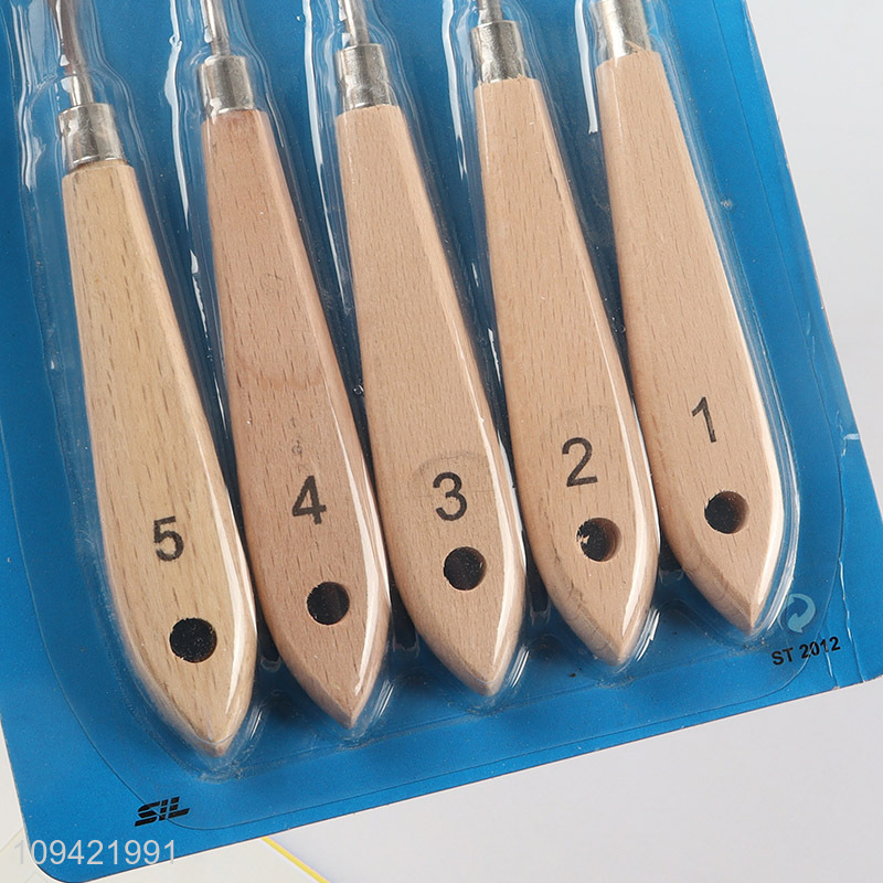 Good quality 5pcs painting knife palette knife set