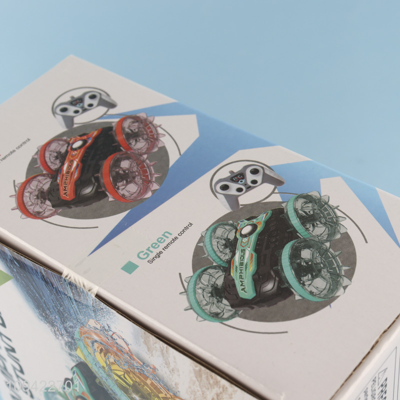China wholesale remote control amphibious stunt car toys