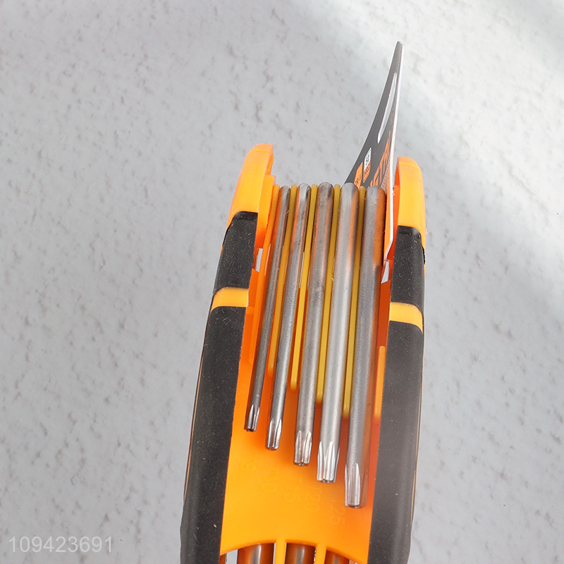 Wholesale Folding Hex Key Set Folding Torx Wrench Set