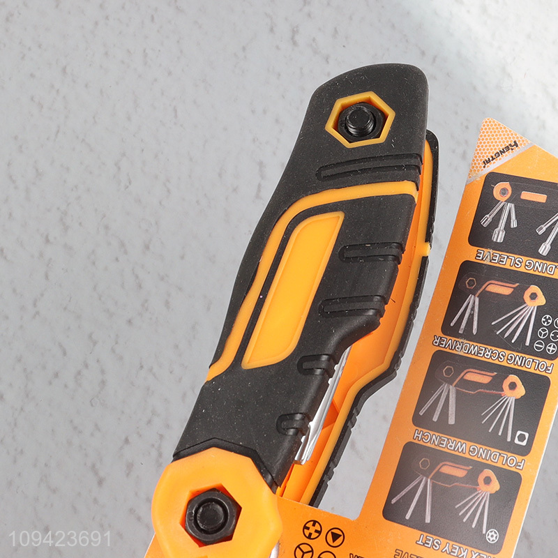 Wholesale Folding Hex Key Set Folding Torx Wrench Set