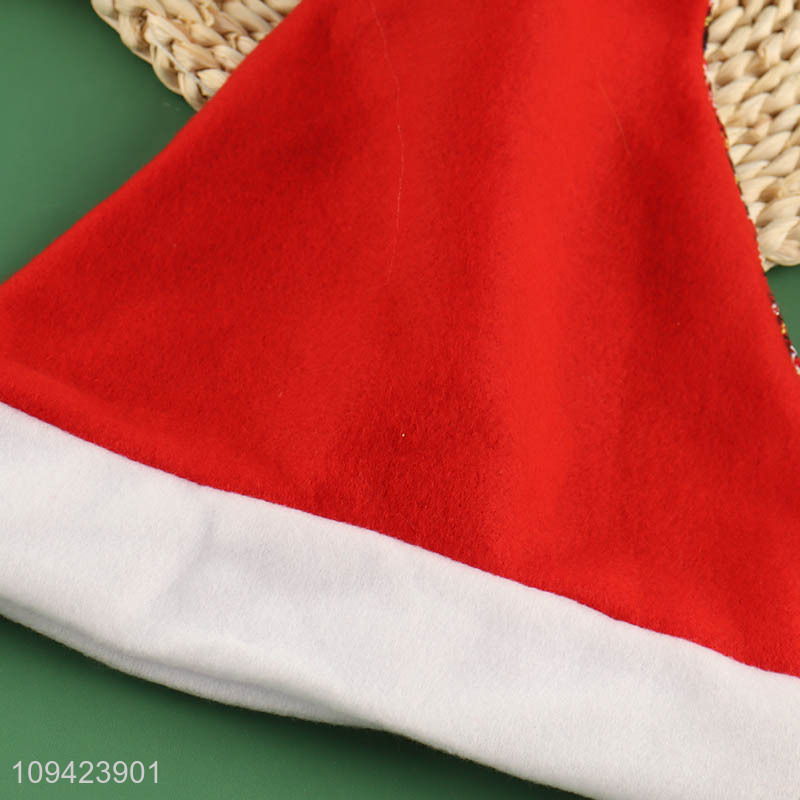 China wholesale durable polyester christmas hat