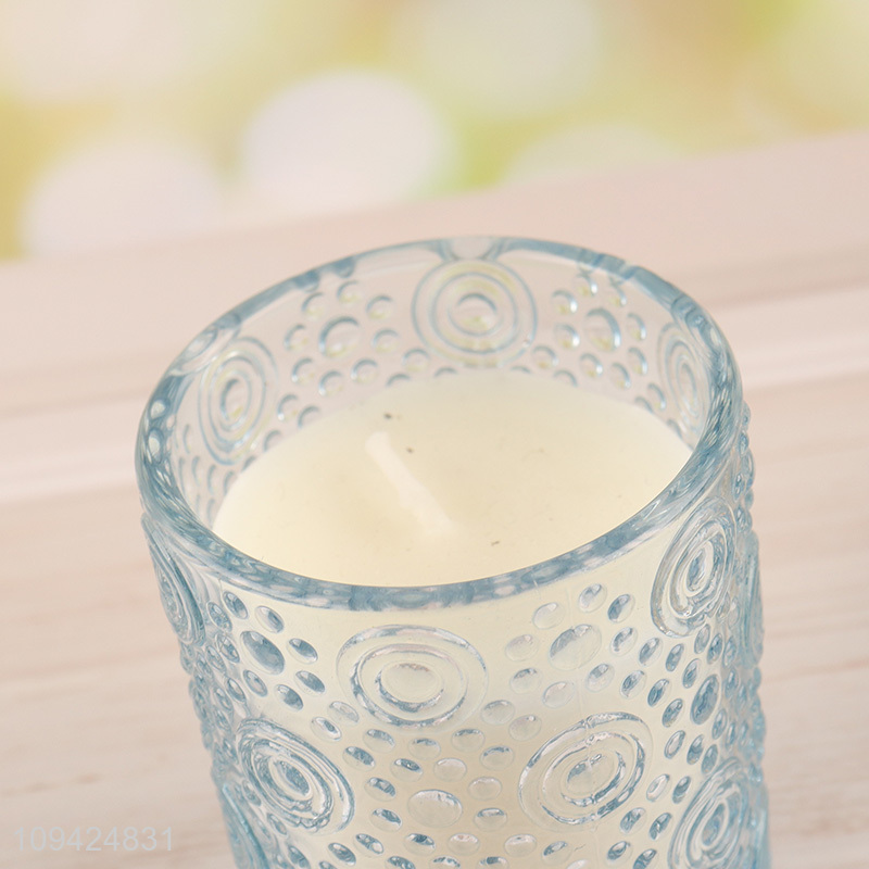 New arrival  multicolor glass cup candle scented candle