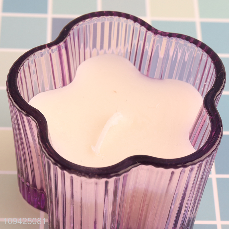 China products glass cup candle scented candle for desktop decor