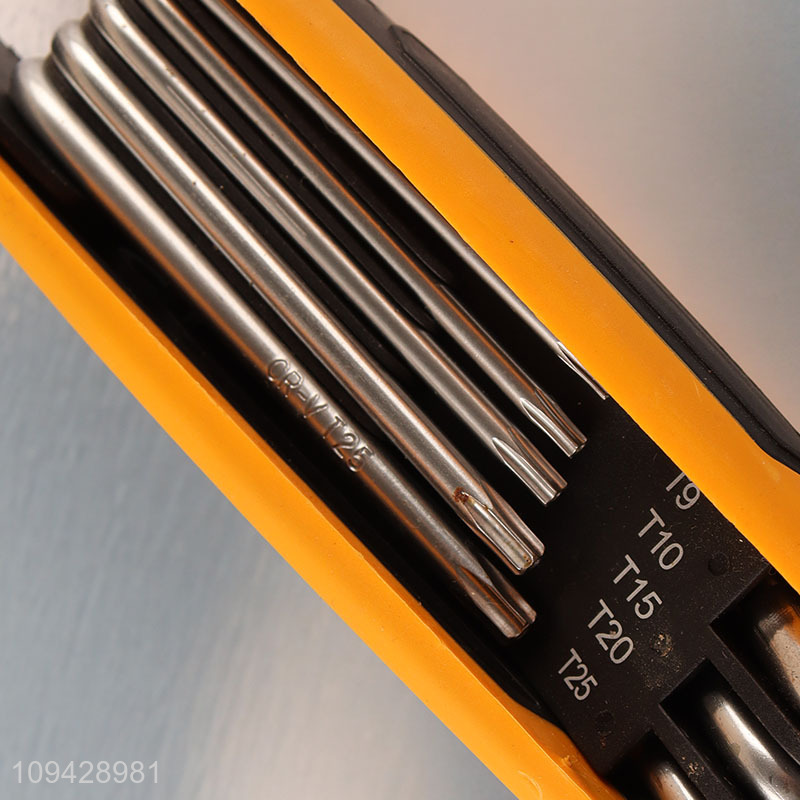 Hot selling multi-size folding hex screwdriver tool
