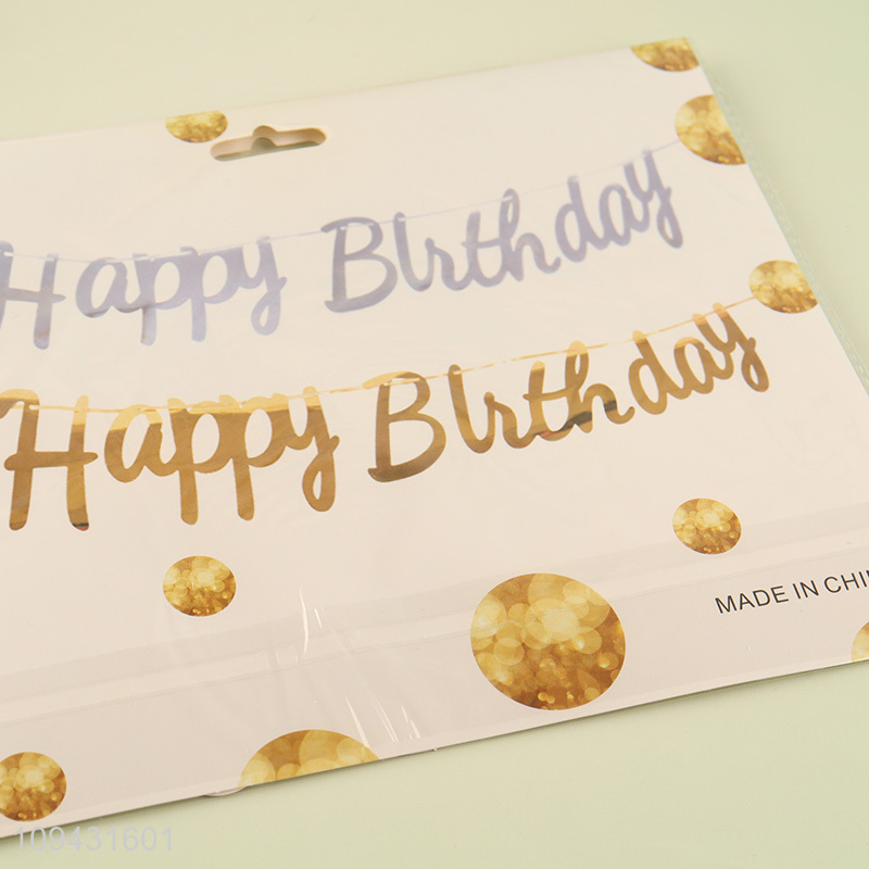 Cheap Party Banner Birthday Bunting Flags