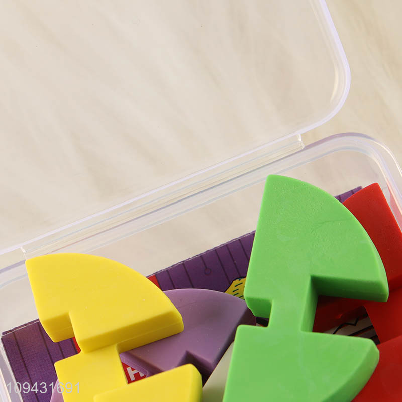 Hot selling creative kids puzzle eraser set