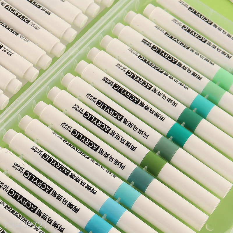 Hot selling easy control round tip acrylic marker pen