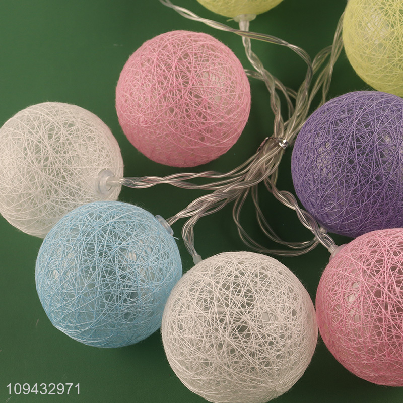 China supplier colored ball led string lights