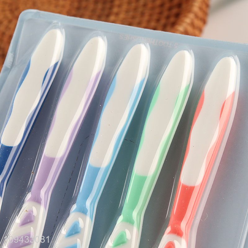 New Arrival Multi-Color Bristles Premium Toothbrush