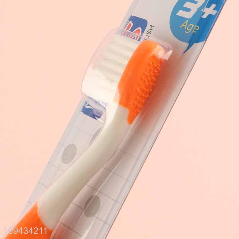 Popular Kids Oral Care Curved Handle Toothbrush