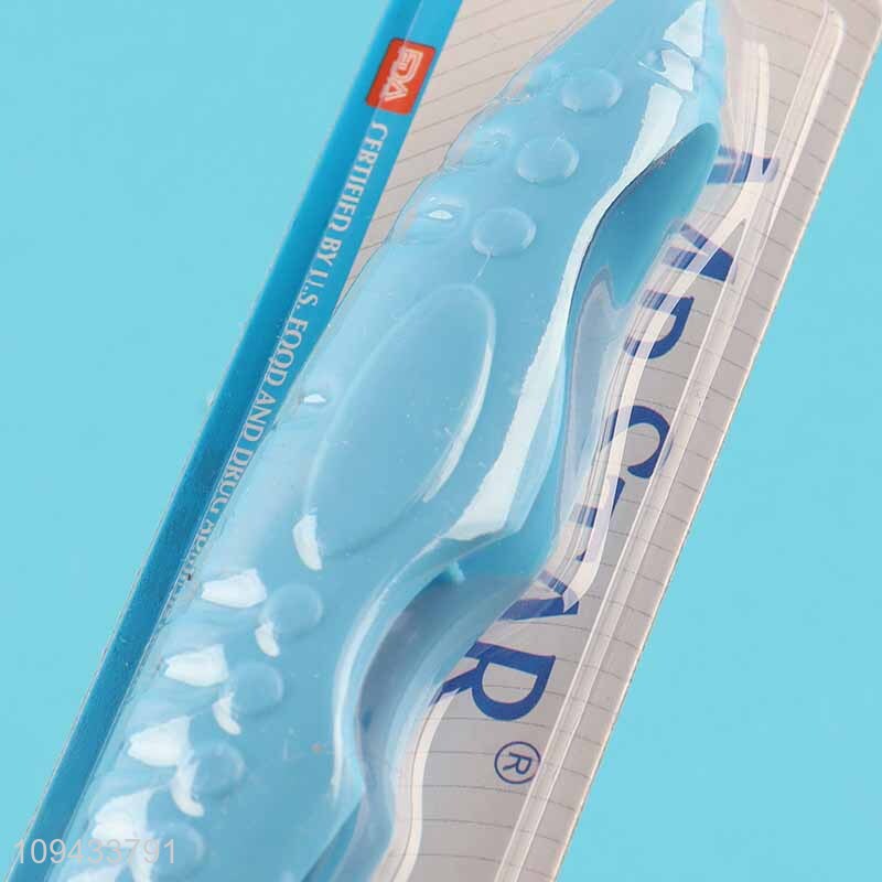 Soft Grip Handle Teeth & Tongue Cleaner Toothbrush