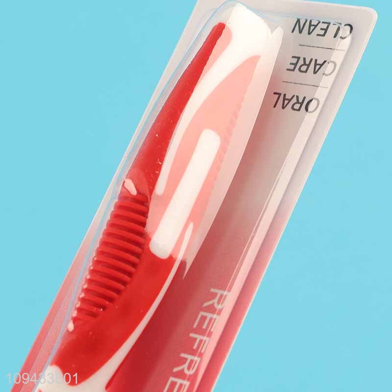 Wholesale Multi-Color Bristles Premium Toothbrush