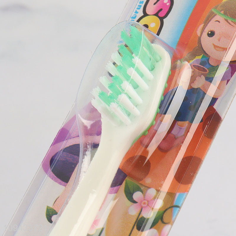 Custom Suction Cup Base Soft Bristle Kids Toothbrush