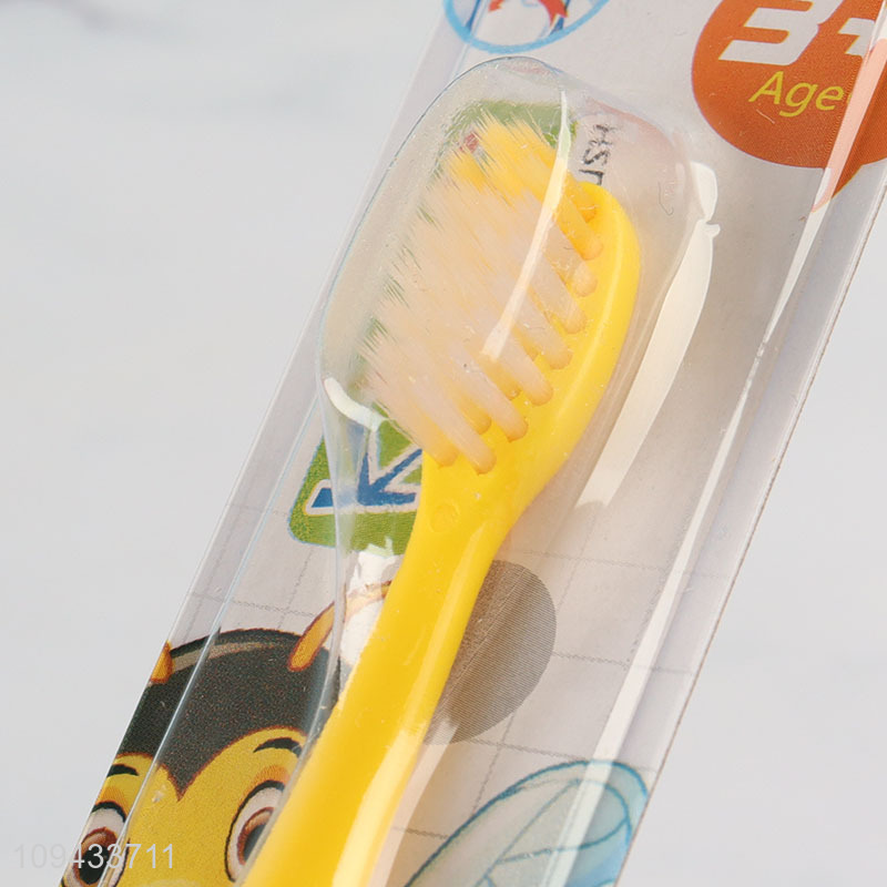 Cartoon Bee Design Kids Non-Slip Grip Toothbrush