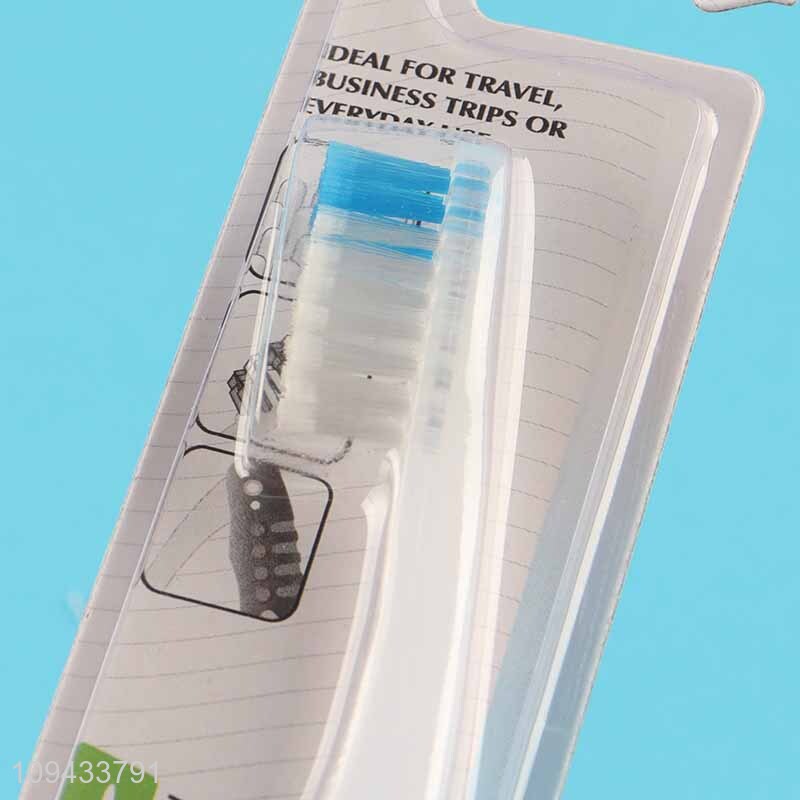 Soft Grip Handle Teeth & Tongue Cleaner Toothbrush