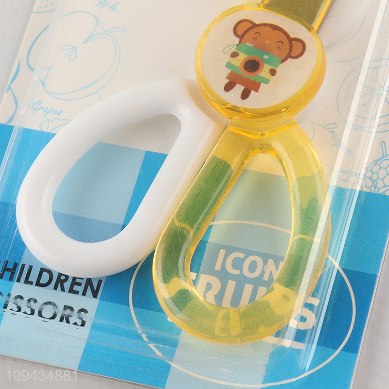 Online wholesale cartoon plastic children paper scissors