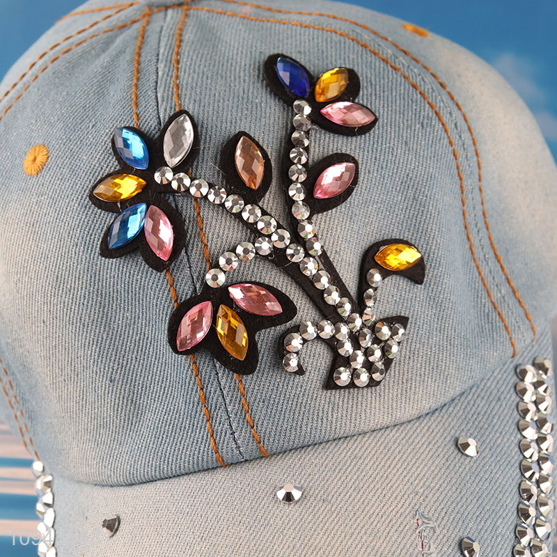 Good selling fashion women polyester peaked cap