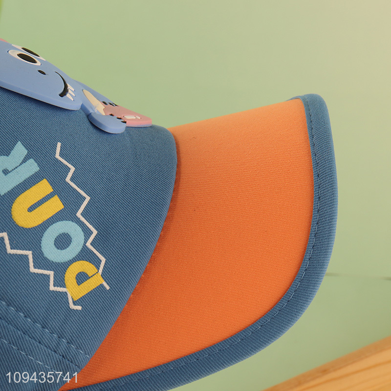 New arrival cartoon dinosaur baseball cap peaked hat