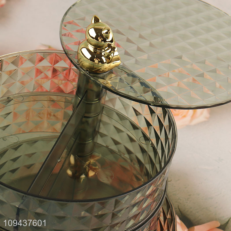 Wholesale 3-Tier Rotating Jewelry Box Candy Box For Home