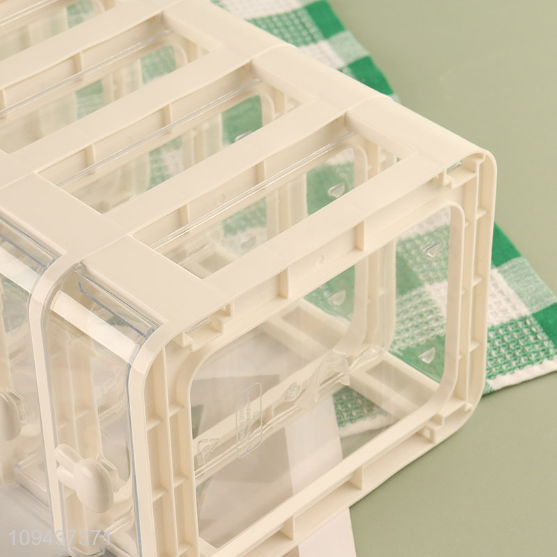 Rabbit Handle Clear Drawer Desktop Storage Organizer