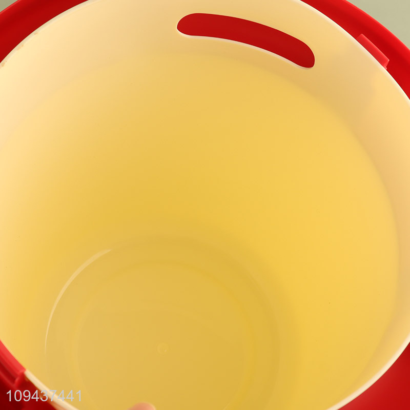 Cartoon Printed Open-Top Trash Can Plastic Waste Bin