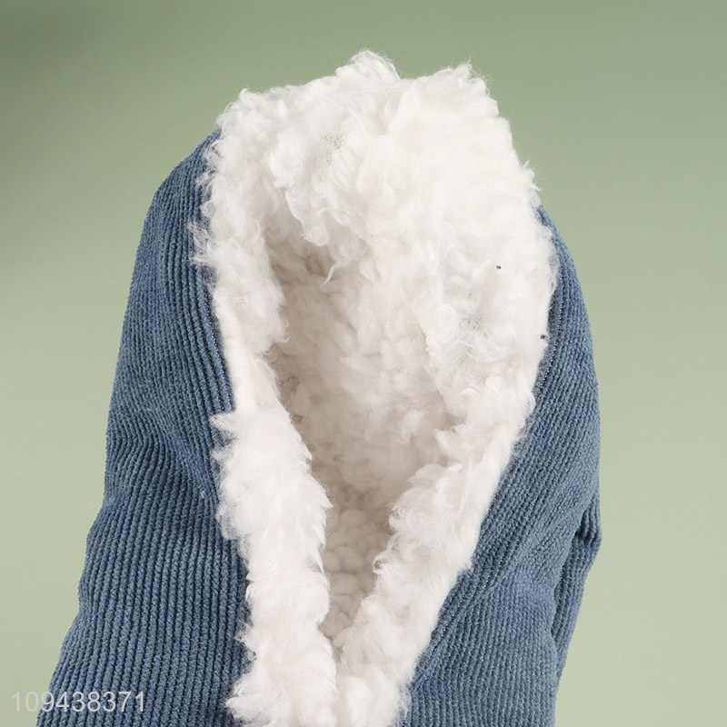 Good sale anti-slip polyester home floor slippers wholesale