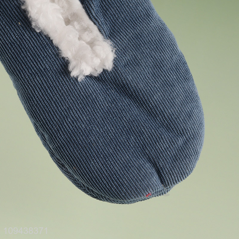 Good sale anti-slip polyester home floor slippers wholesale
