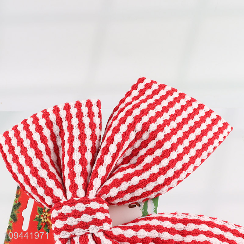 Top products red white striped ribbon bow for Christmas