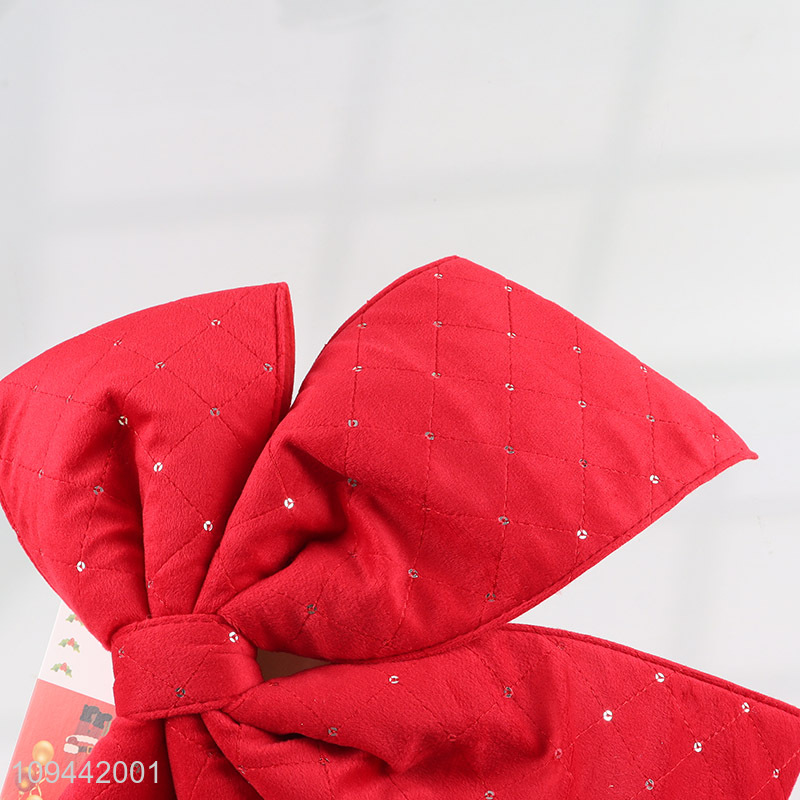 China supplier bow ornament for christmas decoration