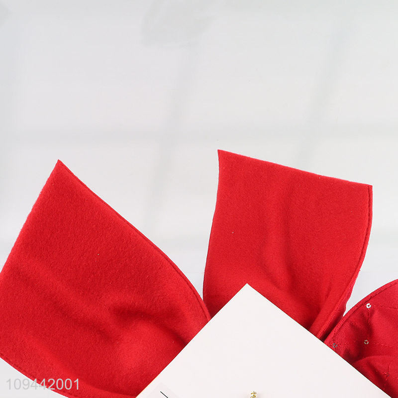 China supplier bow ornament for christmas decoration