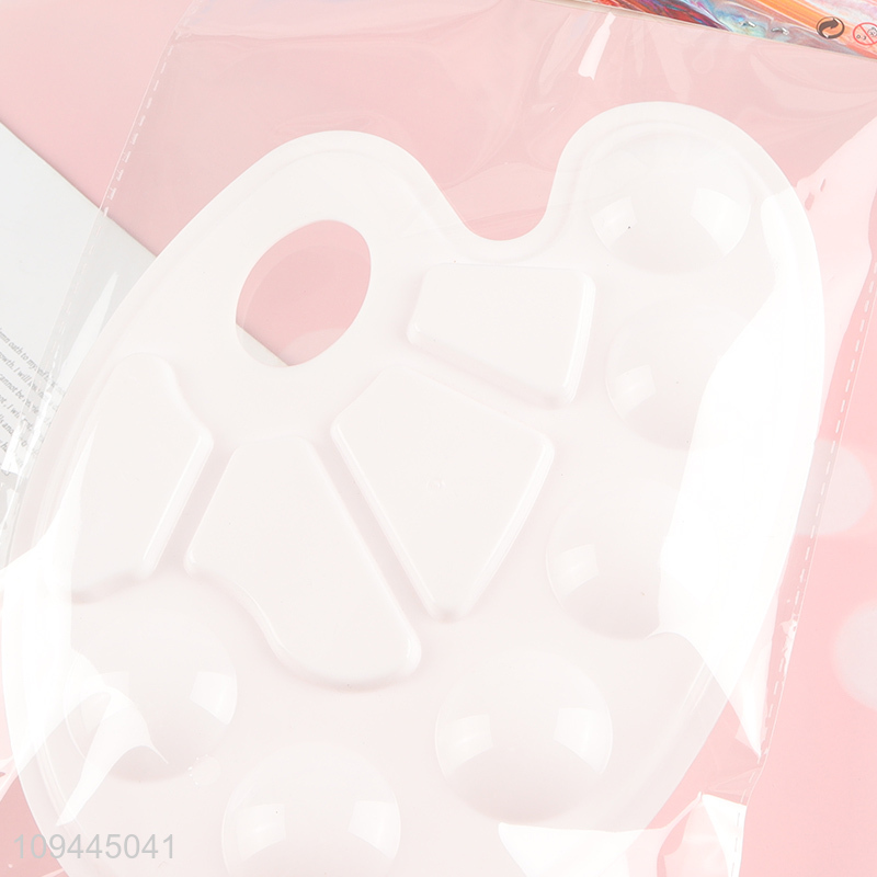 Best selling plastic white paint palette for art