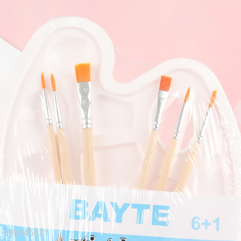 Hot items professional paint palette painting brushes set