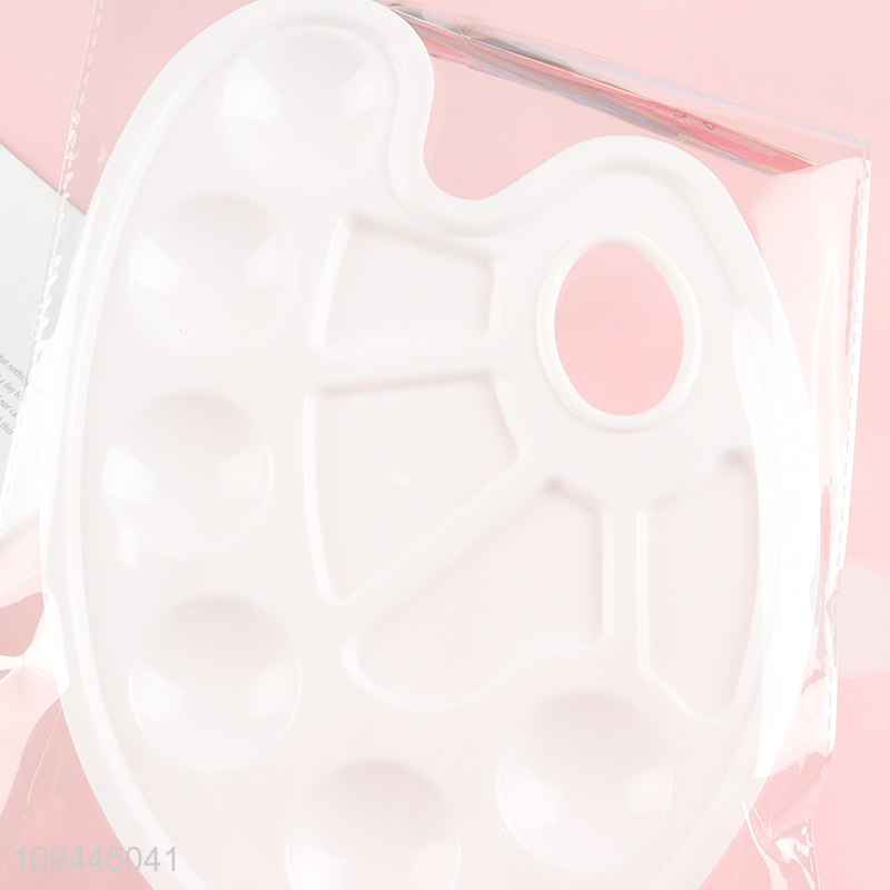Best selling plastic white paint palette for art