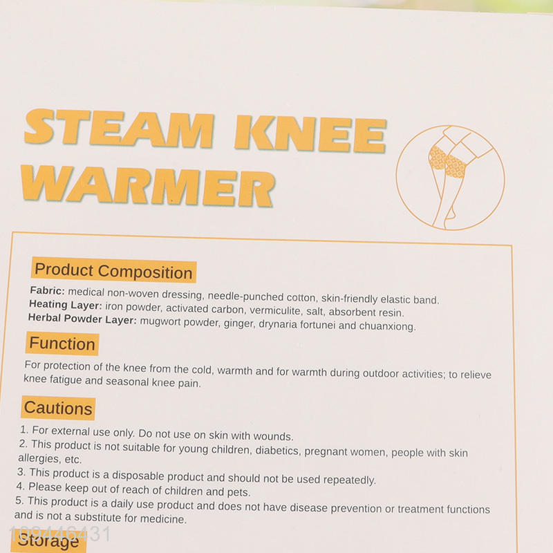 Best quality pain relieve steam knee warmer
