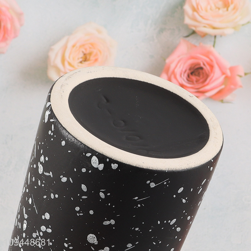 Hot selling simple ceramic mouthwash cup toothbrush cup
