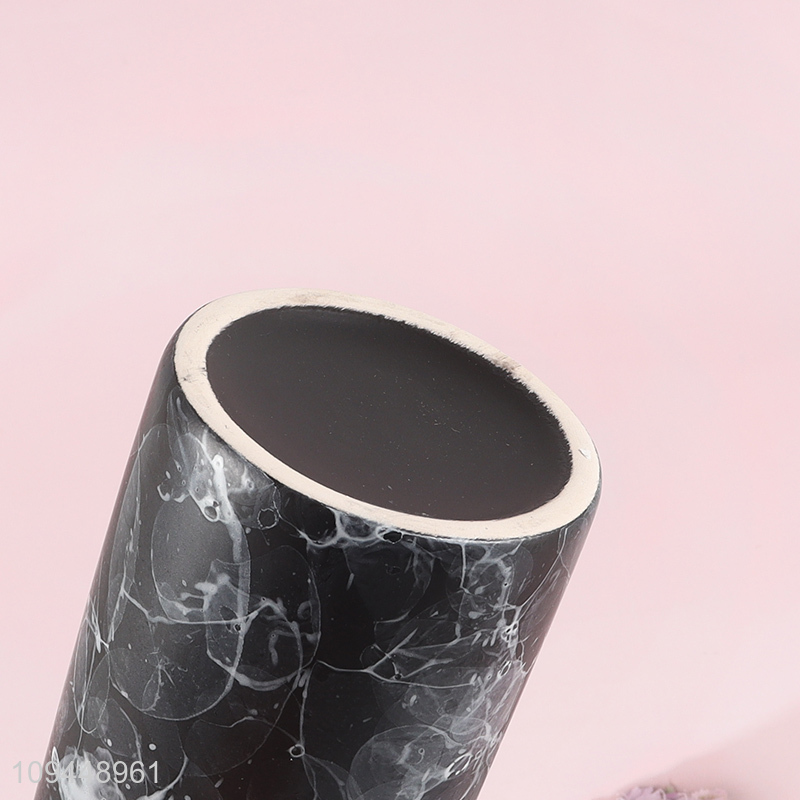 Best sale round ceramic mouthwash cup wholesale